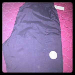 Ladies 2x black scrub pants with pockets